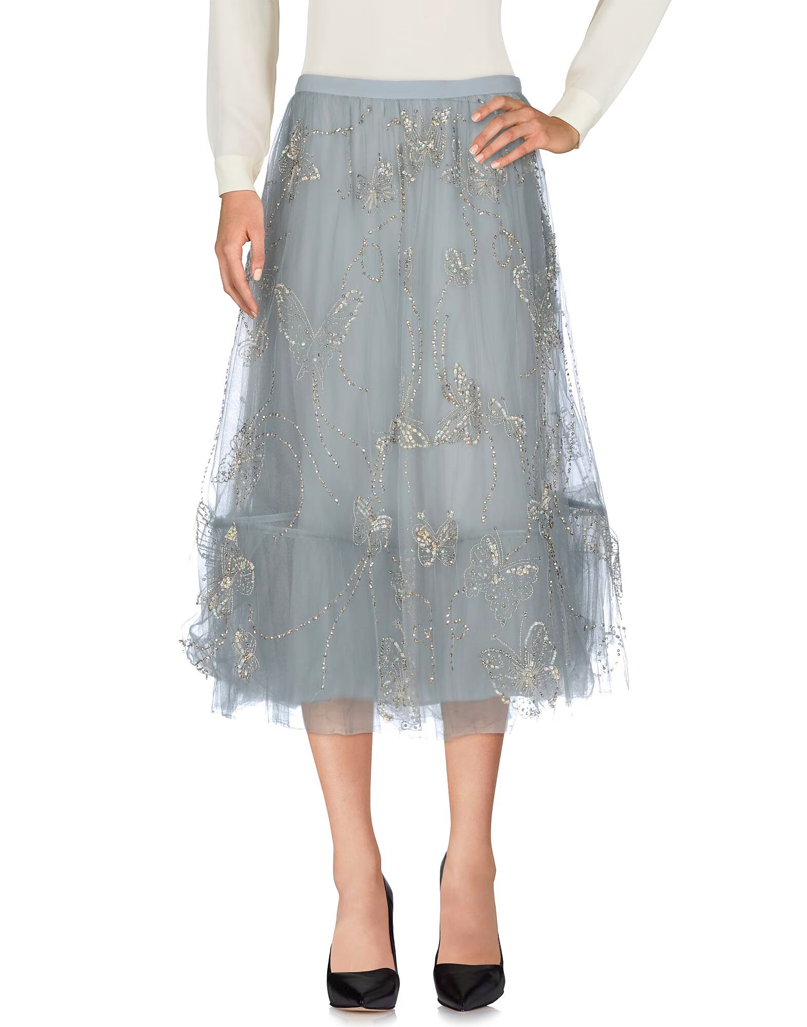 Юбка миди Valentino Garavani, серый
Юбка миди Valentino Garavani, серый