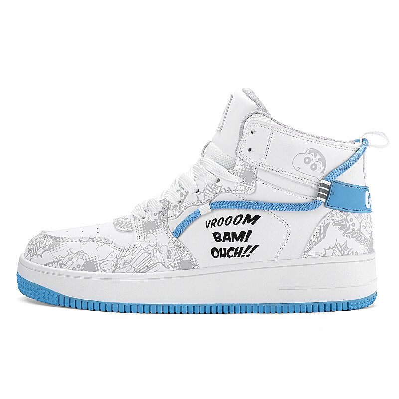 Кроссовки Crayon Shinchan/Crayon Shinchan Skateboarding Shoes Unisex High-top, белый/синий
Кроссовки Crayon Shinchan/Crayon Shinchan Skateboarding Shoes Unisex High-top, белый/синий