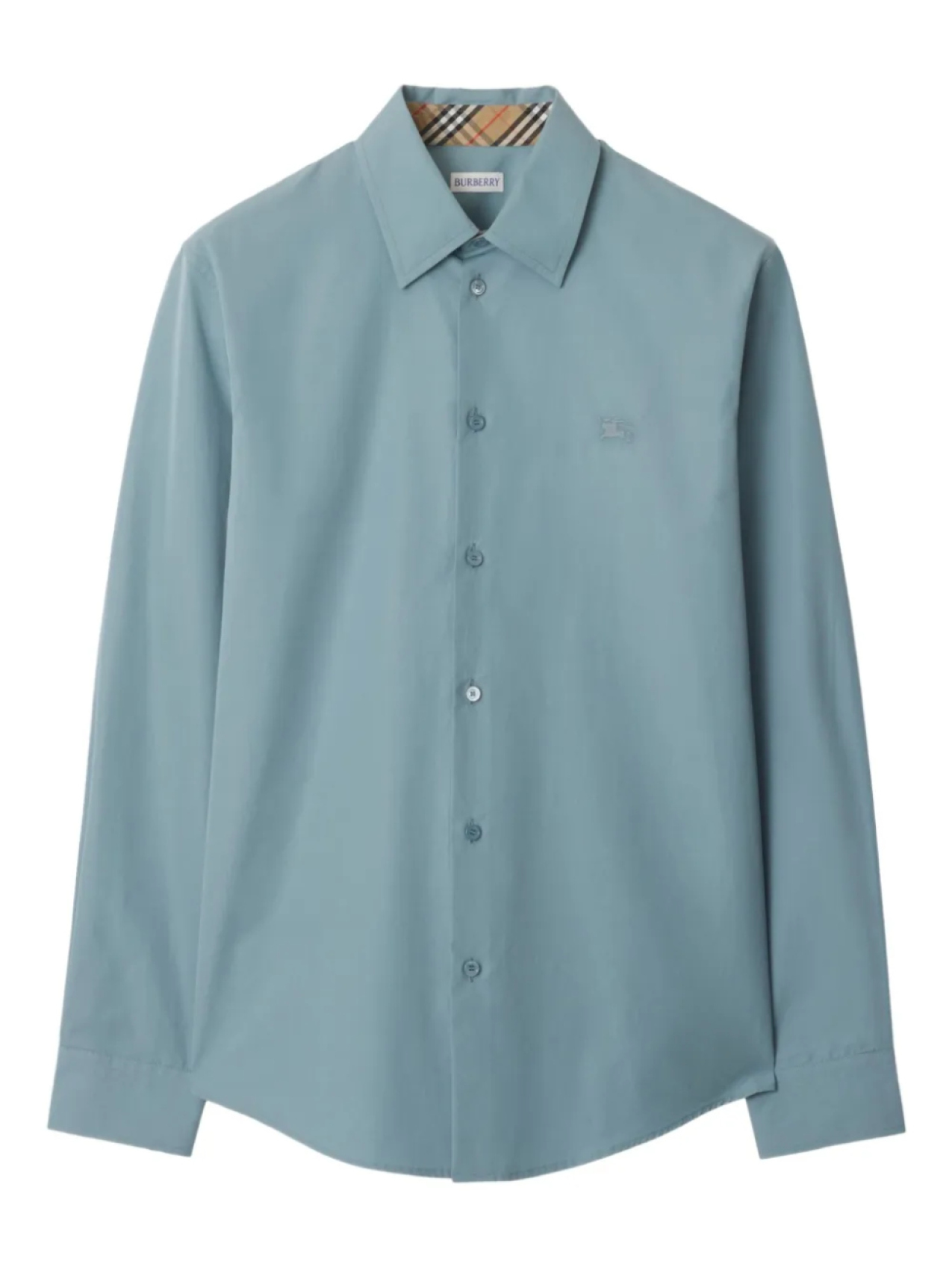 Burberry рубашка на пуговицах, синий 
Burberry рубашка на пуговицах, синий