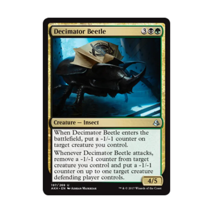 CCG Жук-дециматор (U), MTG - Amonkhet
CCG Жук-дециматор (U), MTG - Amonkhet