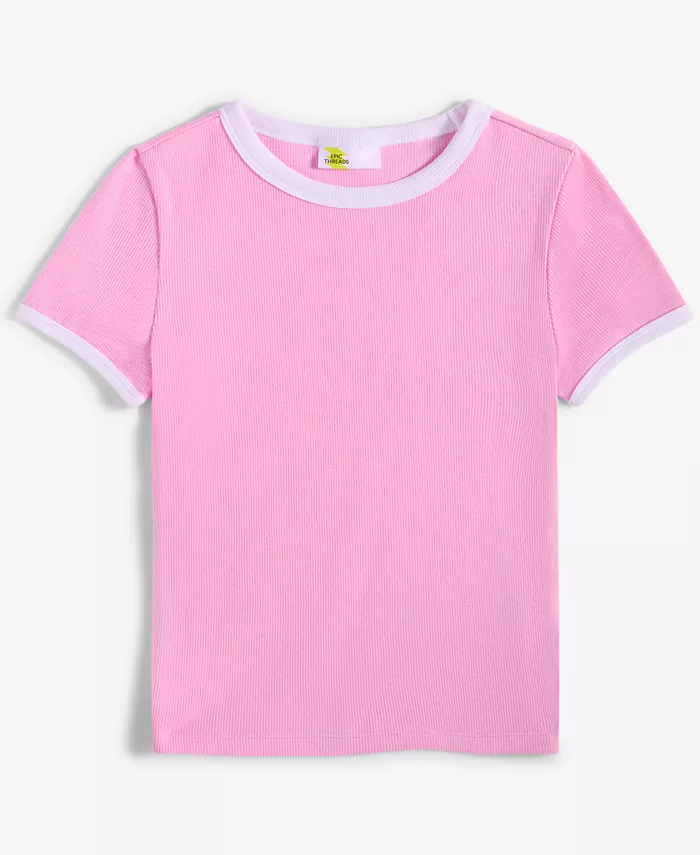 Футболка для девочки с ребристым вырезом Epic Threads, розовый
Футболка для девочки с ребристым вырезом Epic Threads, розовый