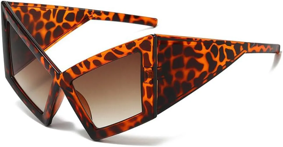 HaoLMi - Женские солнцезащитные очки в панк-стиле с крупной оправой, ветрозащитные, с защитой от УФ-излучения UV400, большие, в форме «кошачьего глаза», Black
HaoLMi - Женские солнцезащитные очки в панк-стиле с крупной оправой, ветрозащитные, с защитой от УФ-излучения UV400, большие, в форме «кошачьего глаза», Black