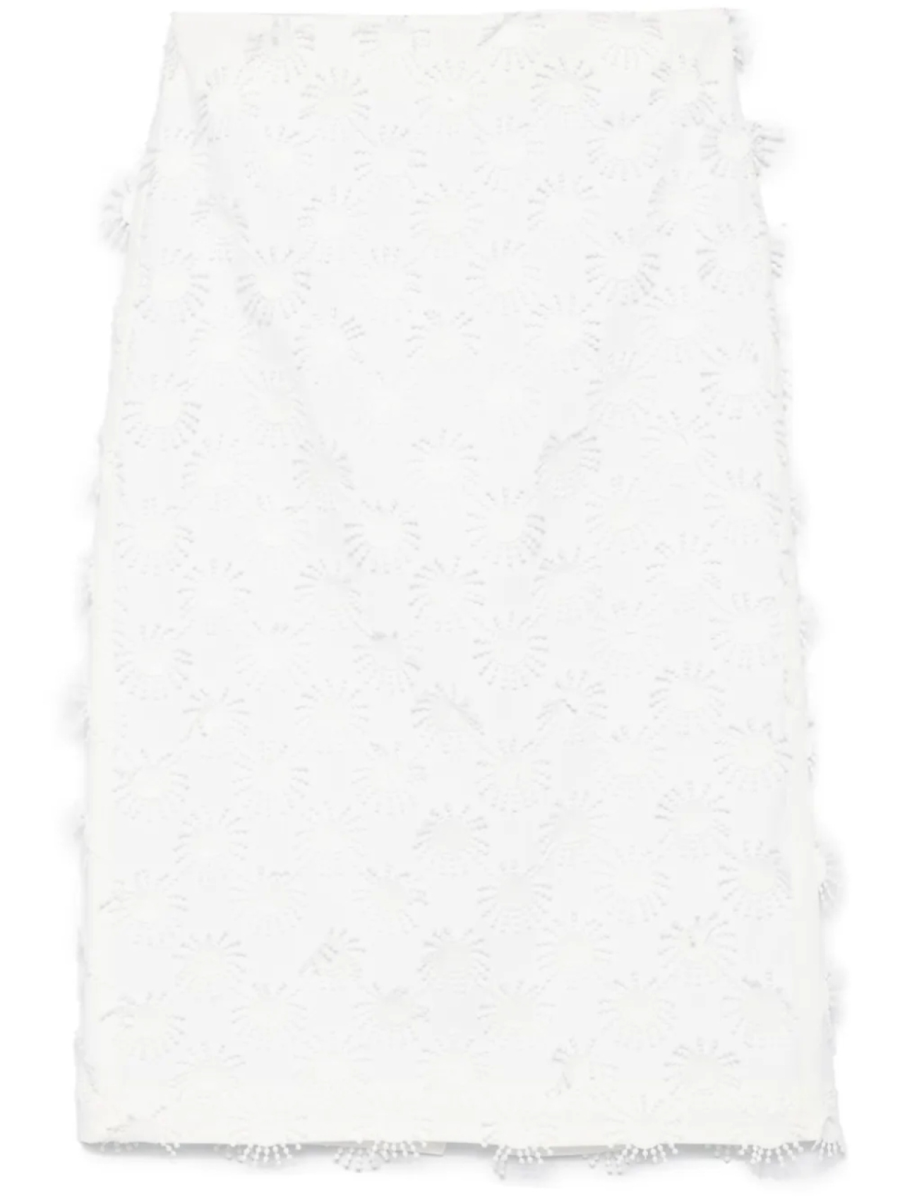 MSGM юбка миди с аппликацией, белый
MSGM юбка миди с аппликацией, белый