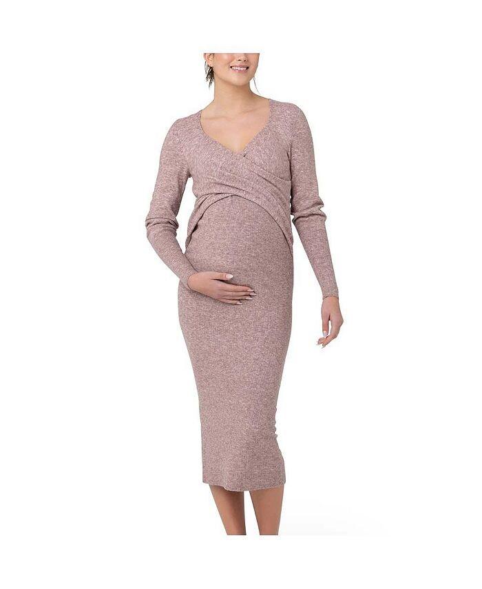 Вязаное платье для кормящих мам Heidi Cross Front Pink Marle Ripe Maternity, розовый
Вязаное платье для кормящих мам Heidi Cross Front Pink Marle Ripe Maternity, розовый
