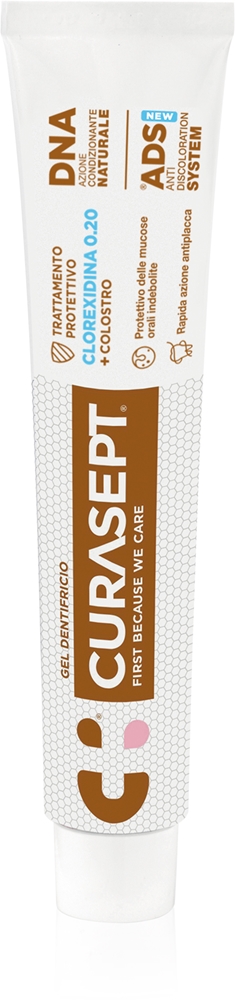 Реклама зубной пасты, защищающей ДНК Curasept, 75 мл
Реклама зубной пасты, защищающей ДНК Curasept, 75 мл