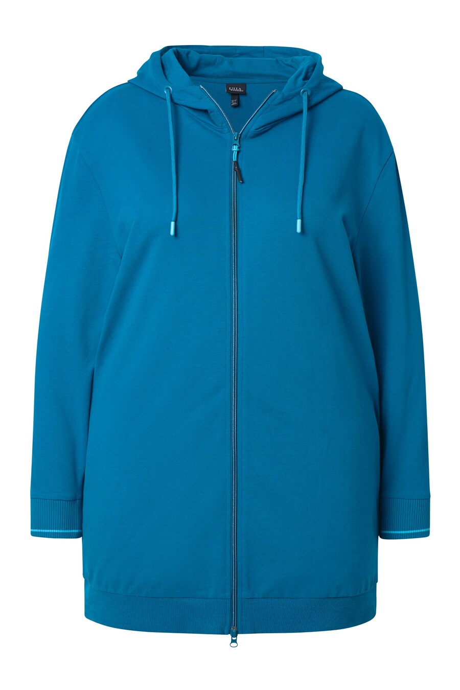 Толстовка с капюшоном на молнии Ulla Popken, лазурный
Толстовка с капюшоном на молнии Ulla Popken, лазурный