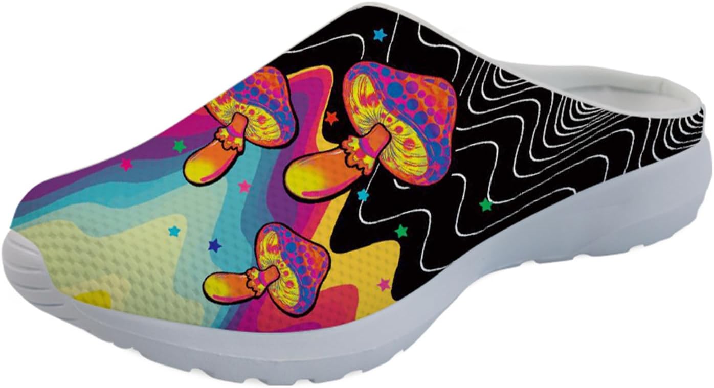 GLENLCWE Blue Dolphin Butterfly Мужские садовые сабо, женские слоги с мягкой сеткой Mules Сандалии для ходьбы Легкая обувь для медсестры, Colorful Mushroom
GLENLCWE Blue Dolphin Butterfly Мужские садовые сабо, женские слоги с мягкой сеткой Mules Сандалии для ходьбы Легкая обувь для медсестры, Colorful Mushroom