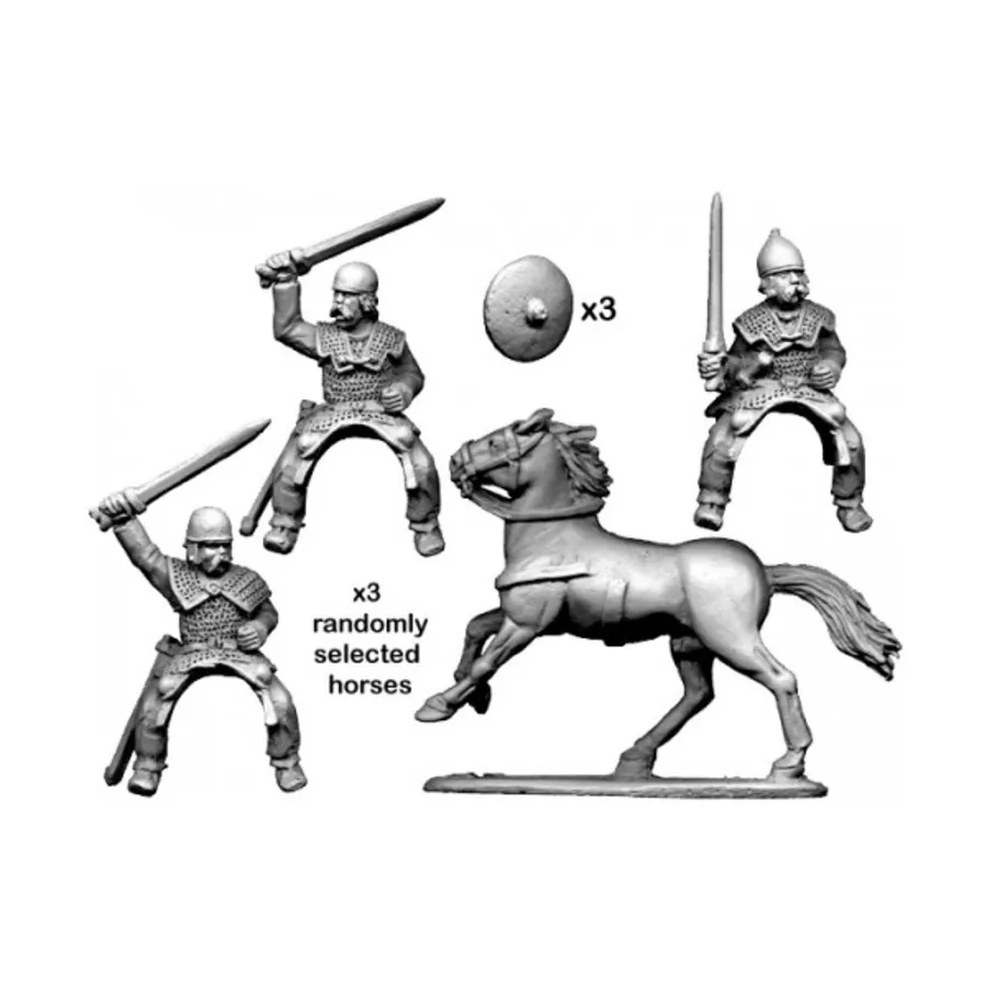 Конные дворяне в доспехах с мечами, Historical Miniatures - Ancient - Celts (28mm) (Crusader Miniatures) 
Конные дворяне в доспехах с мечами, Historical Miniatures - Ancient - Celts (28mm) (Crusader Miniatures)