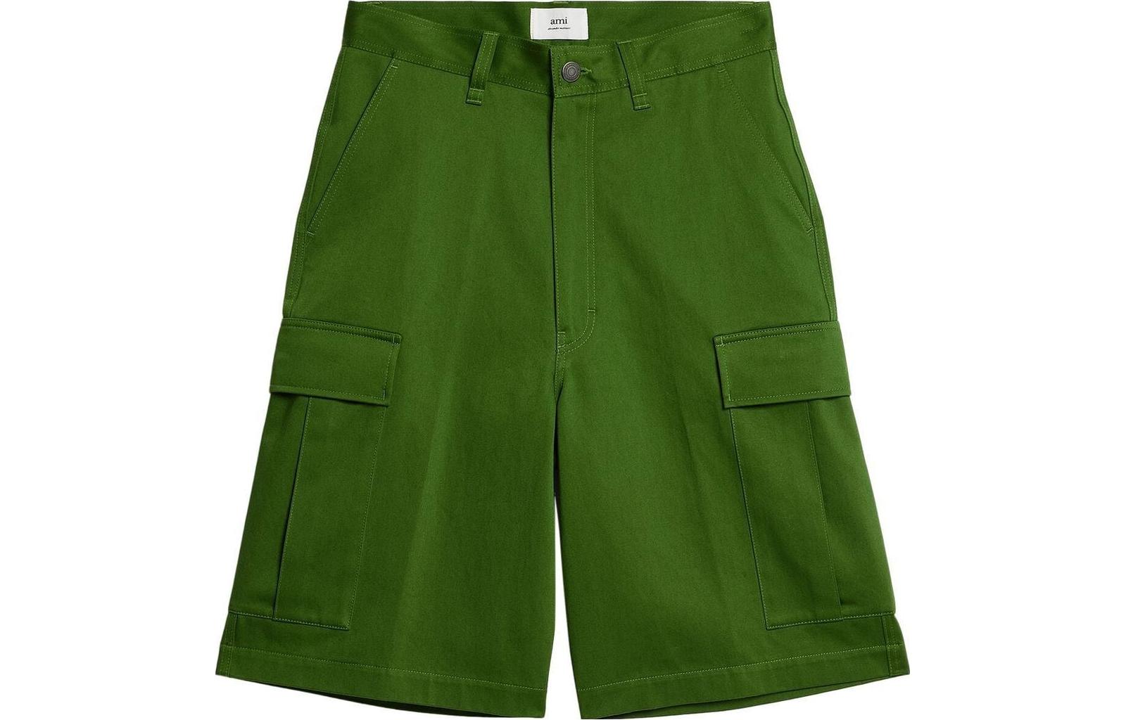 Прямые карго-шорты AMIPARIS, зеленые
Прямые карго-шорты AMIPARIS, зеленые
