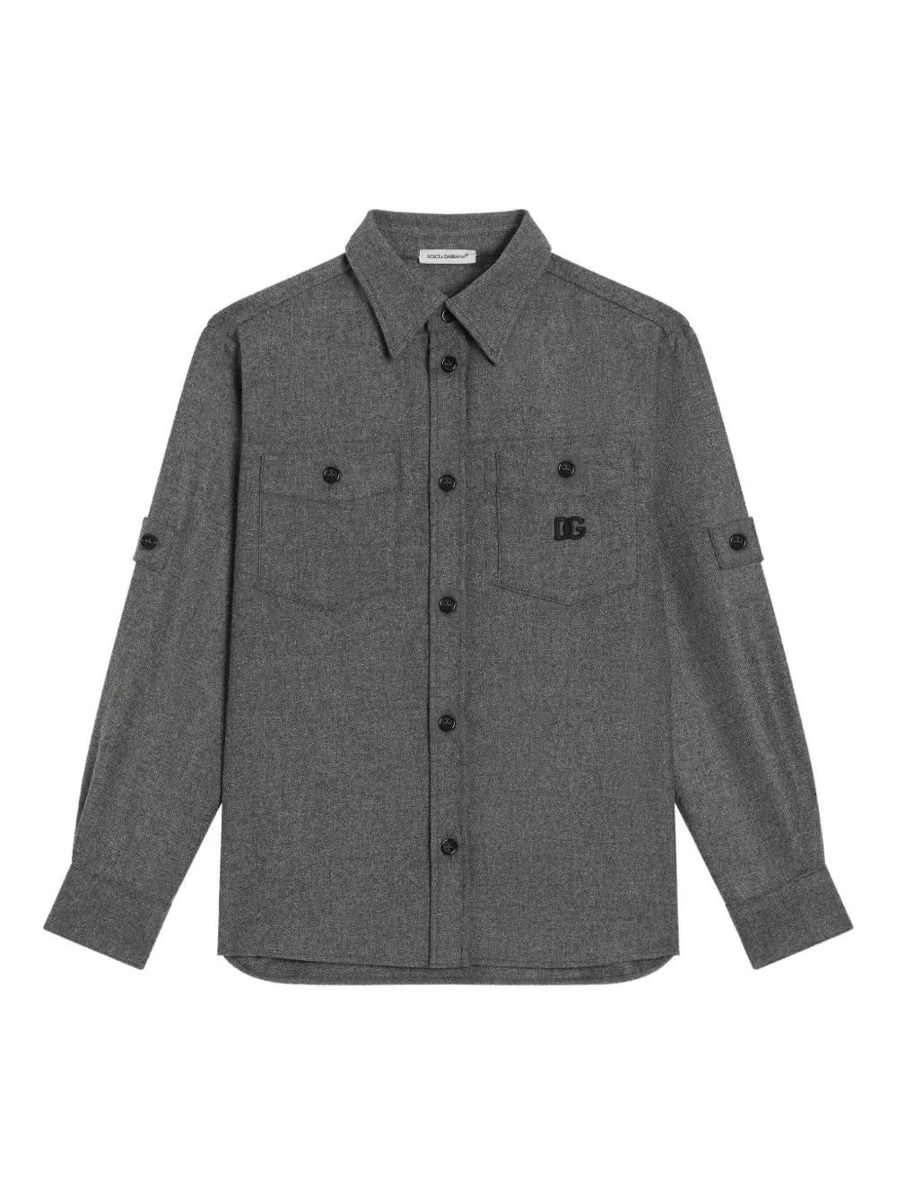 Рубашка с логотипом Dolce & Gabbana Kids, серый
Рубашка с логотипом Dolce & Gabbana Kids, серый