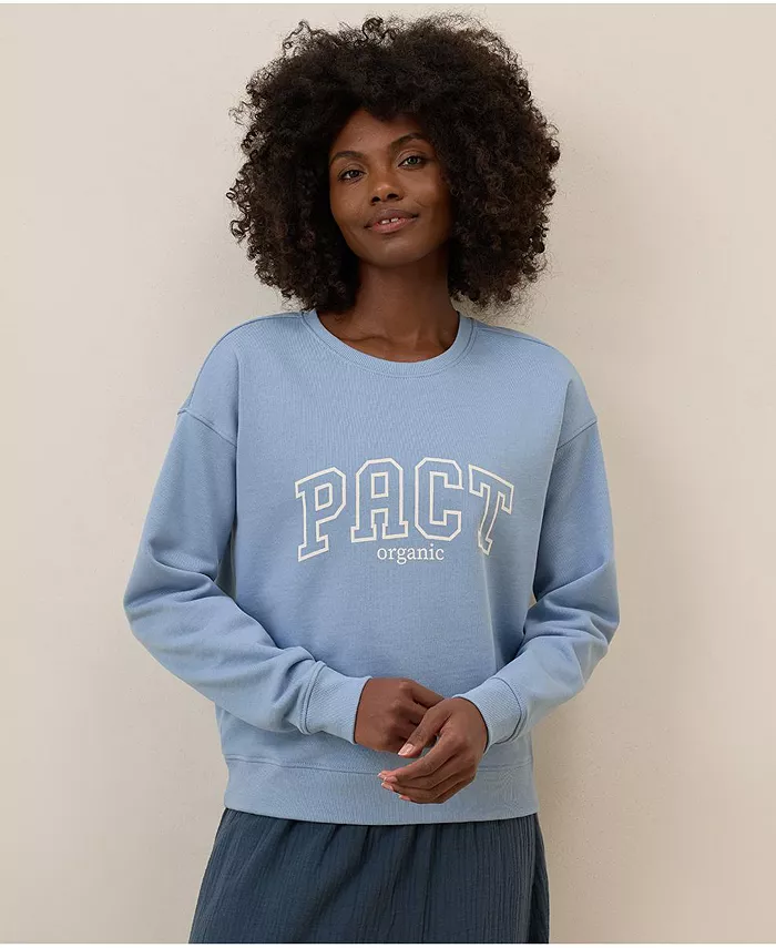 Женская толстовка Cloud Brushed из органического хлопка с принтом и флисом Pact, синий
Женская толстовка Cloud Brushed из органического хлопка с принтом и флисом Pact, синий