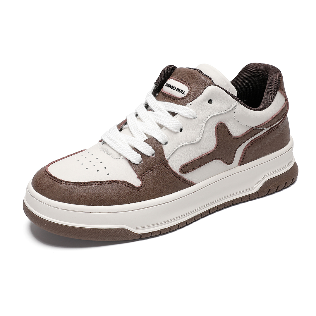 XIMO BULL Скользоустойчивые мужские скейтерские кеды низкие бело-коричневые, цвет White Brown
XIMO BULL Скользоустойчивые мужские скейтерские кеды низкие бело-коричневые, цвет White Brown