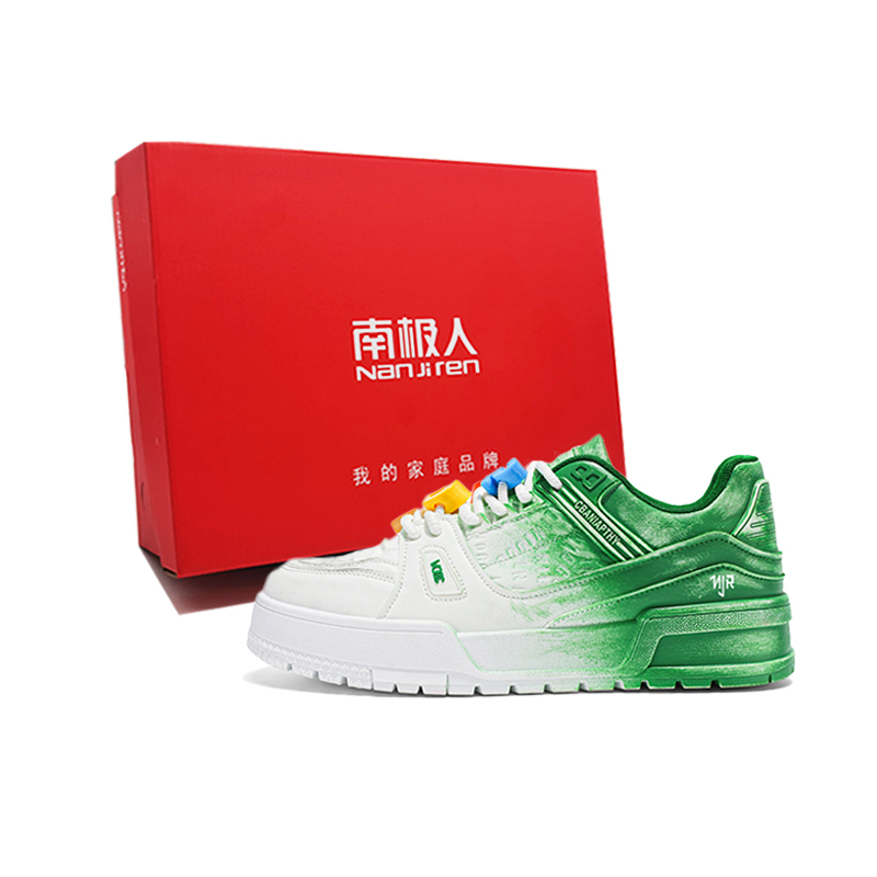 NANJIREN Антискользящие и износостойкие низкие скейтерские кроссовки для мужчин с эффектом увеличения роста - бело-зеленые, цвет White Green
NANJIREN Антискользящие и износостойкие низкие скейтерские кроссовки для мужчин с эффектом увеличения роста - бело-зеленые, цвет White Green