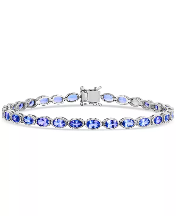 Теннисный браслет с танзанитом (6 карат) из стерлингового серебра Macy'S, tanzanite
Теннисный браслет с танзанитом (6 карат) из стерлингового серебра Macy'S, tanzanite