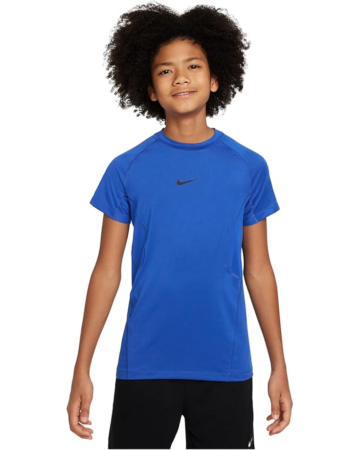 Топ Nike Kids Dri-FIT Short Sleeve Tops, цвет Game Royal/Black 
Топ Nike Kids Dri-FIT Short Sleeve Tops, цвет Game Royal/Black