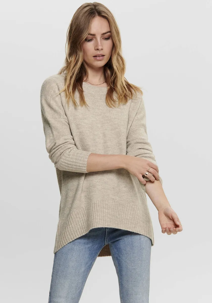 Only свитер с круглым вырезом "ONLNANJING L/S PULLOVER KNT NOOS", цвет Nomad Melange 
Only свитер с круглым вырезом "ONLNANJING L/S PULLOVER KNT NOOS", цвет Nomad Melange