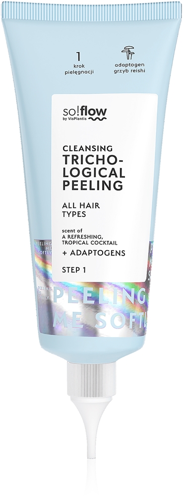 Очищающий трихологический пилинг-скраб для кожи головы So!Flow, 100 мл
Очищающий трихологический пилинг-скраб для кожи головы So!Flow, 100 мл