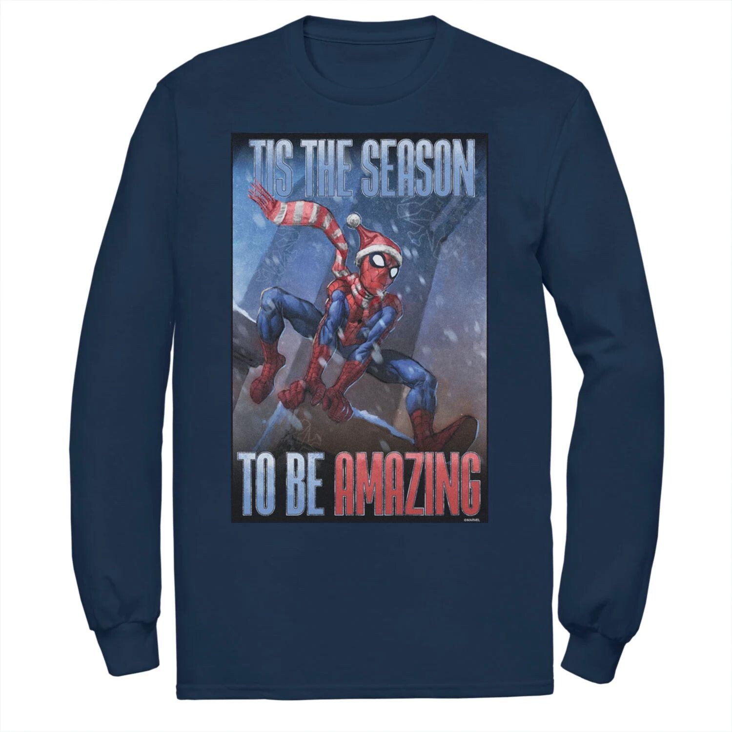 Мужская футболка с длинным рукавом Marvel Spider-Man 'Tis The Season To Be Amazing Licensed Character
Мужская футболка с длинным рукавом Marvel Spider-Man 'Tis The Season To Be Amazing Licensed Character
