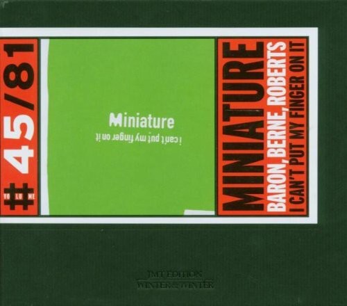 CD диск Miniature: I Can't Put My Finger on It
CD диск Miniature: I Can't Put My Finger on It