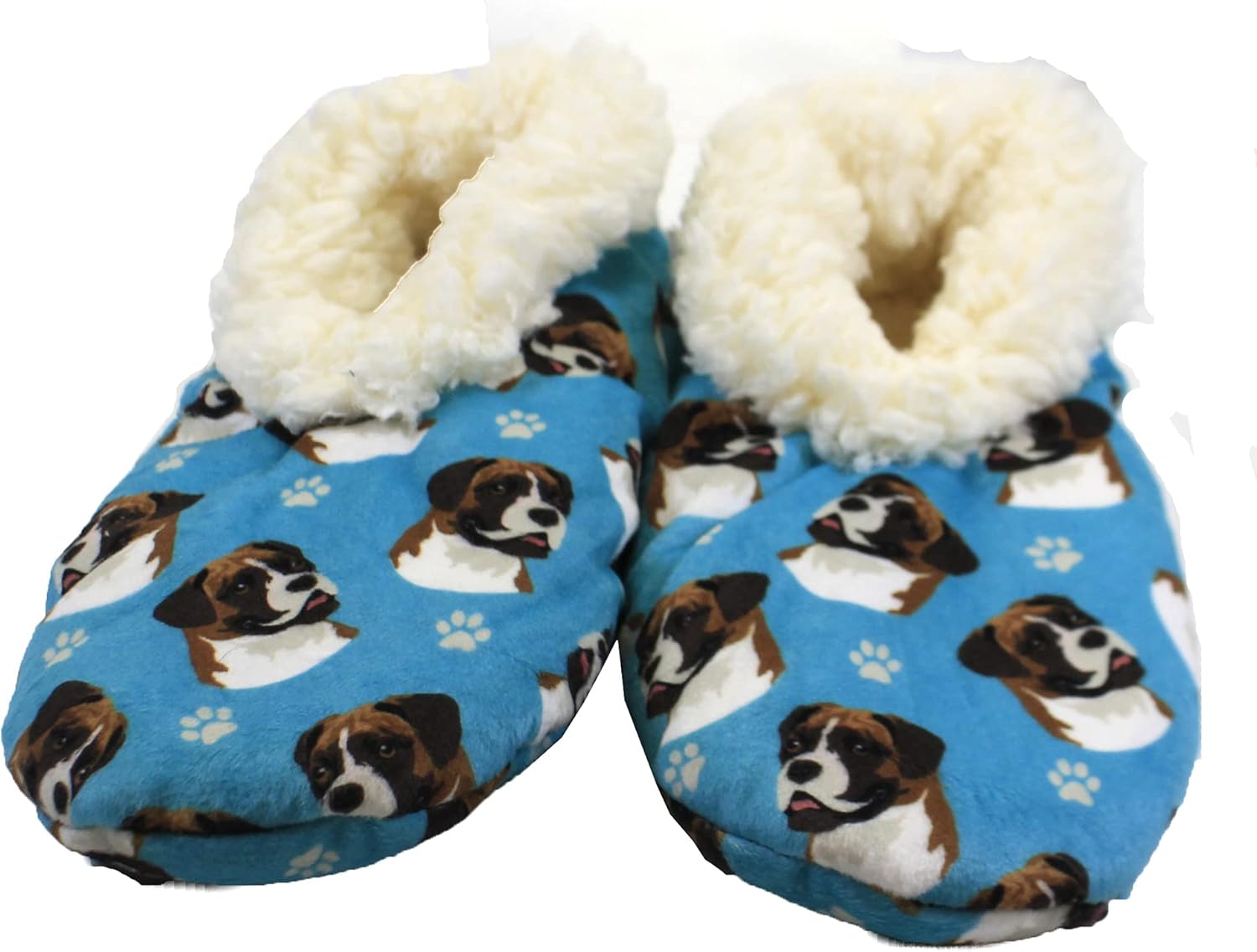 Тапочки Comfies - Уютные домашние тапочки с шерпой для женщин и мужчин - Домашняя обувь - Подарок любителям животных - Нескользящая подошва - Один размер подходит большинству - Унисекс, Boxer
Тапочки Comfies - Уютные домашние тапочки с шерпой для женщин и мужчин - Домашняя обувь - Подарок любителям животных - Нескользящая подошва - Один размер подходит большинству - Унисекс, Boxer