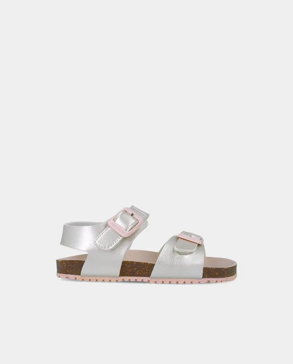 Открытые босоножки для девочек с застежкой-пряжкой серебристого цвета Garvalín, серебряный
Открытые босоножки для девочек с застежкой-пряжкой серебристого цвета Garvalín, серебряный