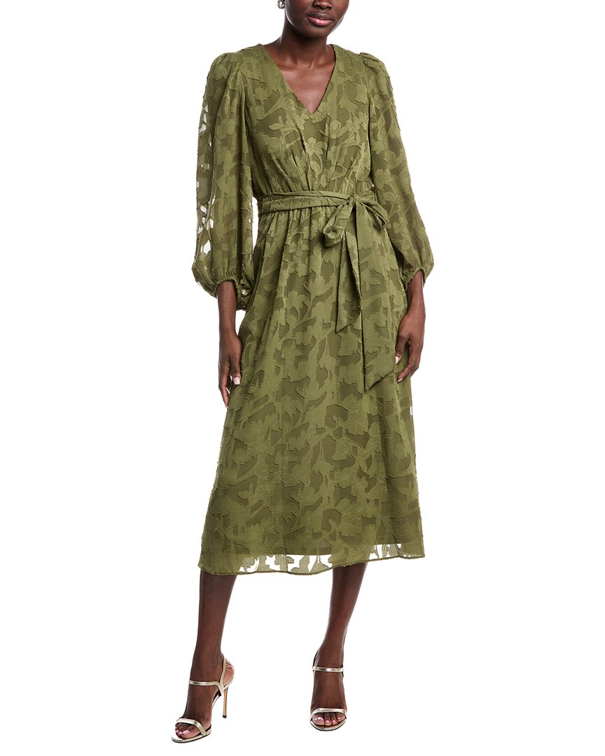 Платье-миди Anne Klein с цветочным принтом и заколкой, зеленый
Платье-миди Anne Klein с цветочным принтом и заколкой, зеленый