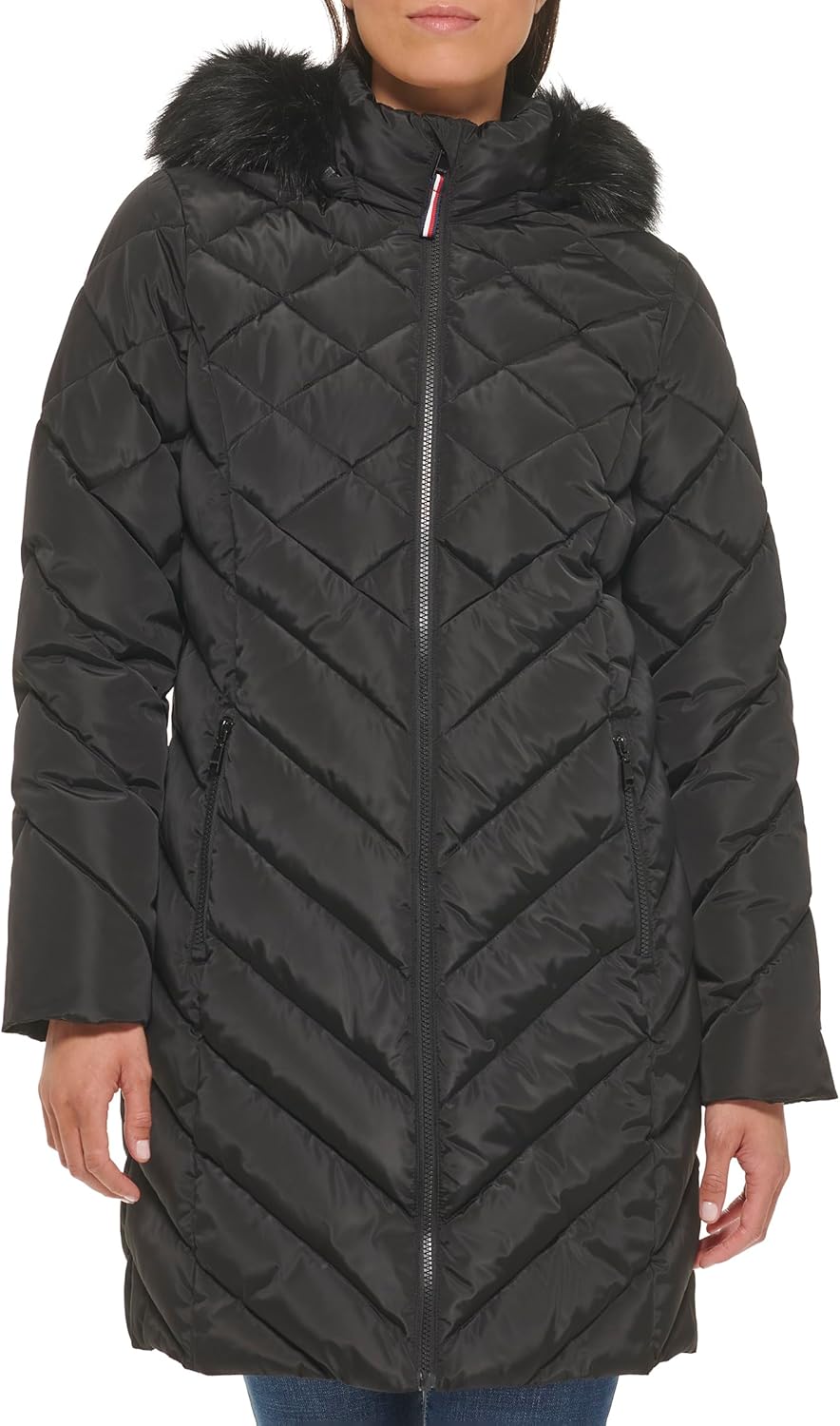 Женская длинная пуховая куртка Tommy Hilfiger, Black
Женская длинная пуховая куртка Tommy Hilfiger, Black