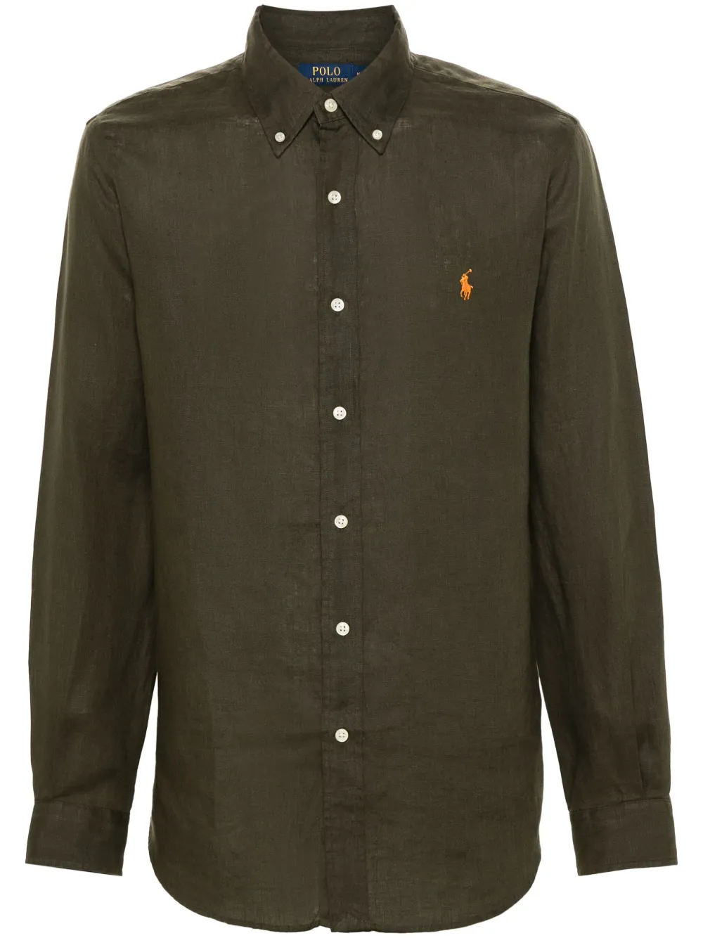 Льняная рубашка с логотипом Polo Pony POLO RALPH LAUREN, зеленый 
Льняная рубашка с логотипом Polo Pony POLO RALPH LAUREN, зеленый