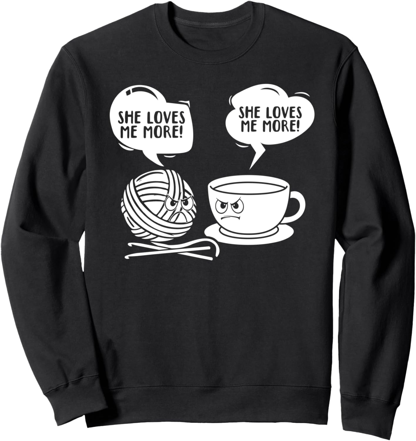 Забавная вязаная толстовка Funny Crochet Quotes, черный
Забавная вязаная толстовка Funny Crochet Quotes, черный