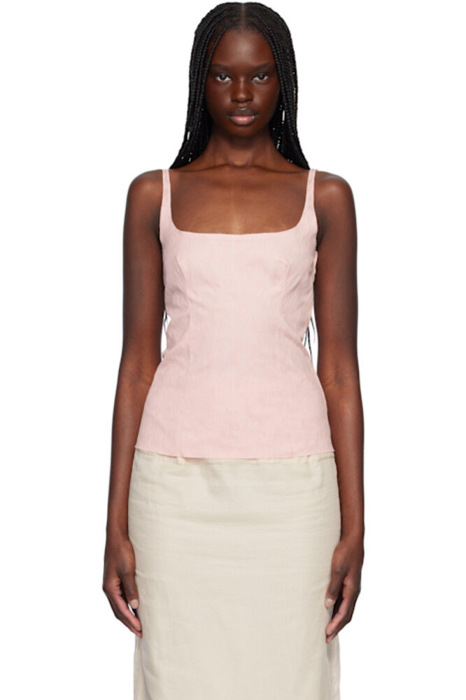 Жаккардовый топ с розовыми волнами и каплями Marni
Жаккардовый топ с розовыми волнами и каплями Marni