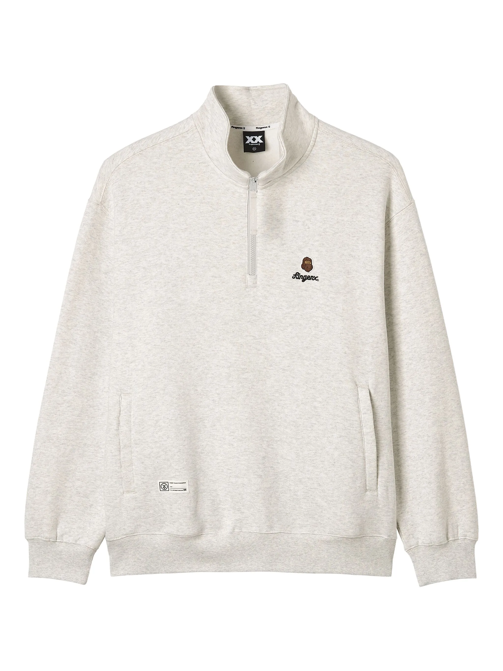 Толстовка на молнии с высоким воротником Fingercroxx, серый
Толстовка на молнии с высоким воротником Fingercroxx, серый