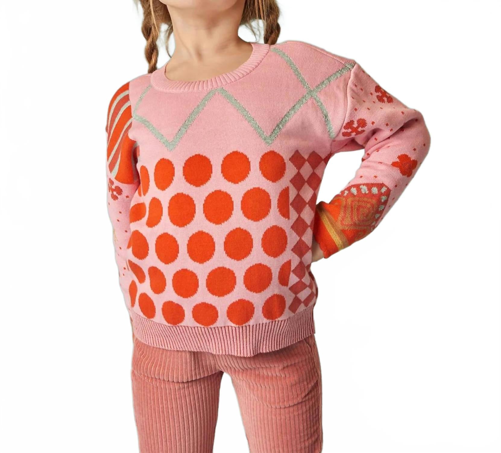 Детский джемпер с жаккардовым узором в горошек Brechtje/золотой мак Oilily
Детский джемпер с жаккардовым узором в горошек Brechtje/золотой мак Oilily