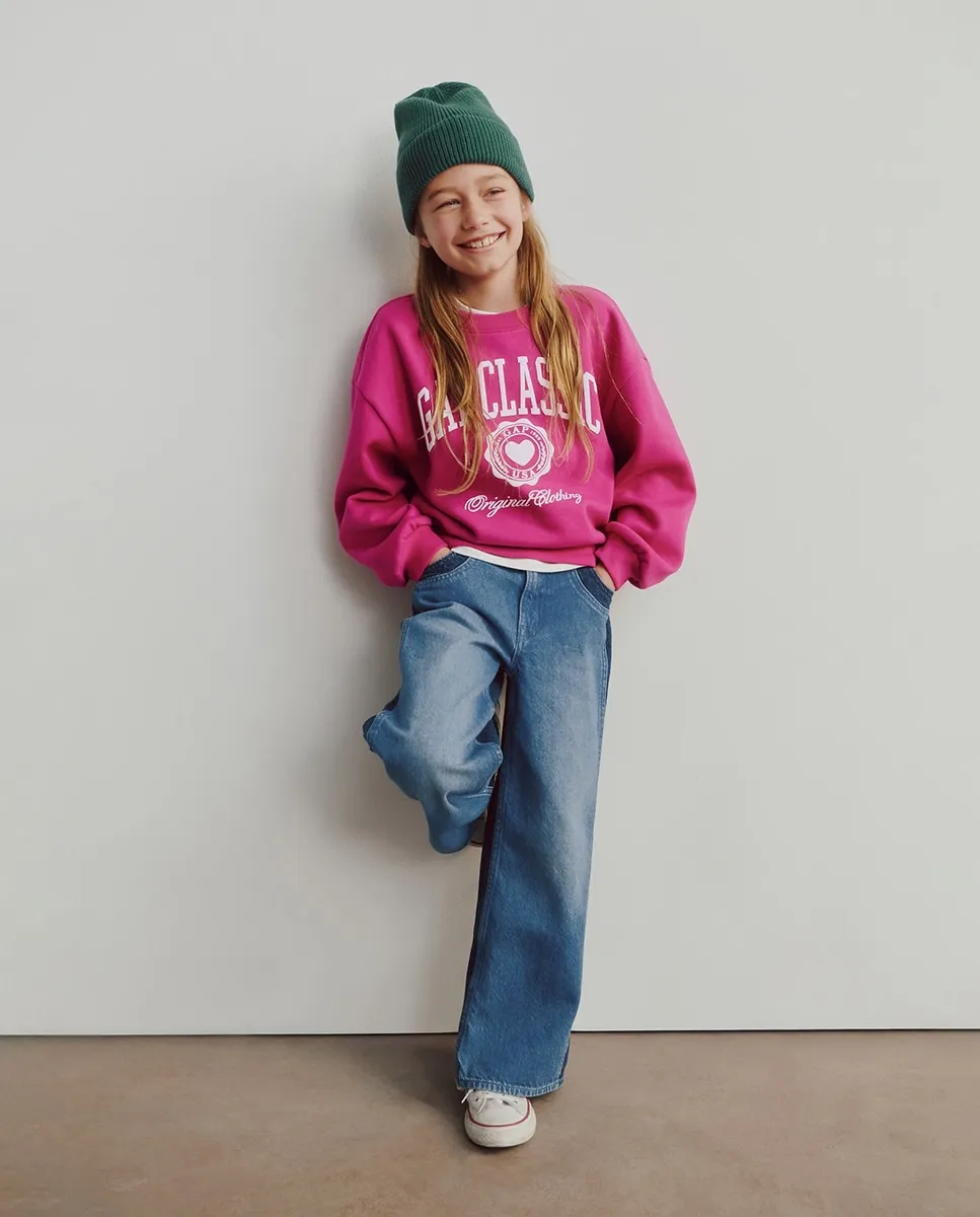 Джинсы для девочек с широкими штанинами Gap, синий
Джинсы для девочек с широкими штанинами Gap, синий