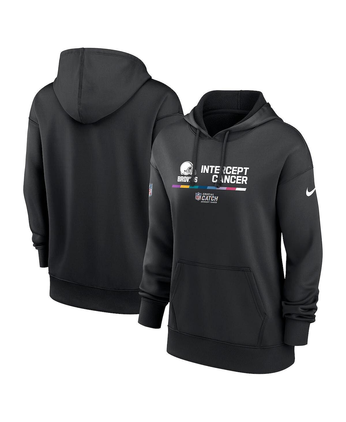 Женский черный пуловер с капюшоном Cleveland Browns 2022 NFL Crucial Catch Therma Performance Nike, черный
Женский черный пуловер с капюшоном Cleveland Browns 2022 NFL Crucial Catch Therma Performance Nike, черный