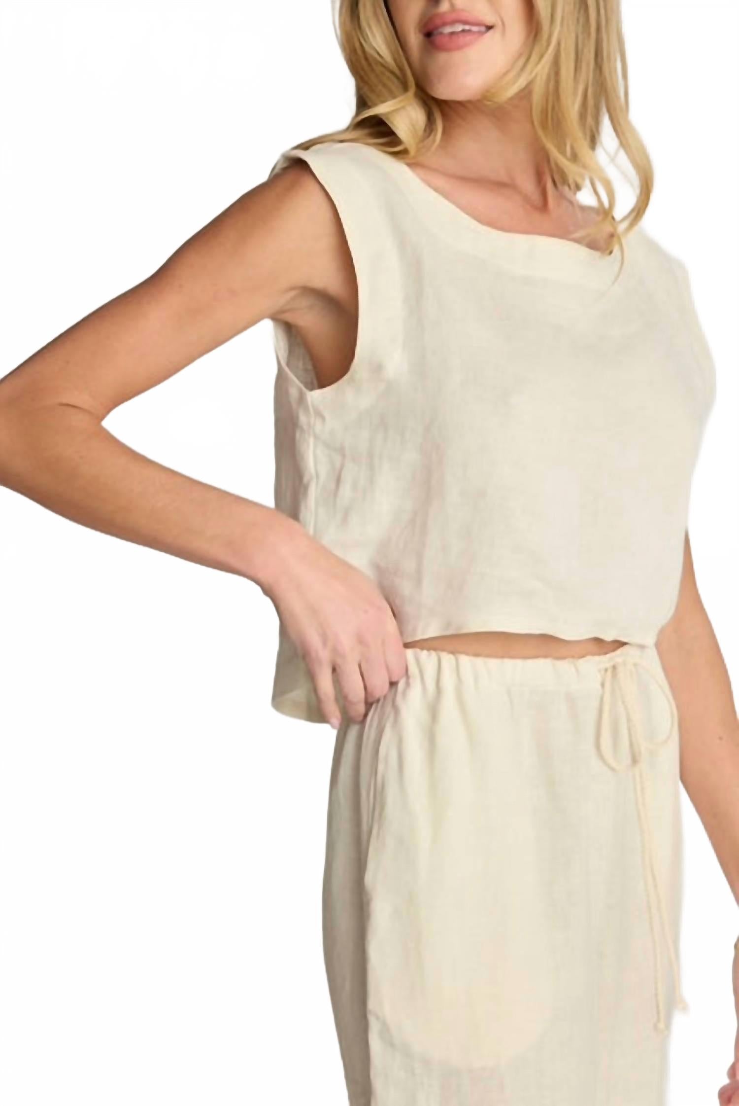 Женский льняной топ Elena кремового цвета Sunday Ritual, кремовый
Женский льняной топ Elena кремового цвета Sunday Ritual, кремовый