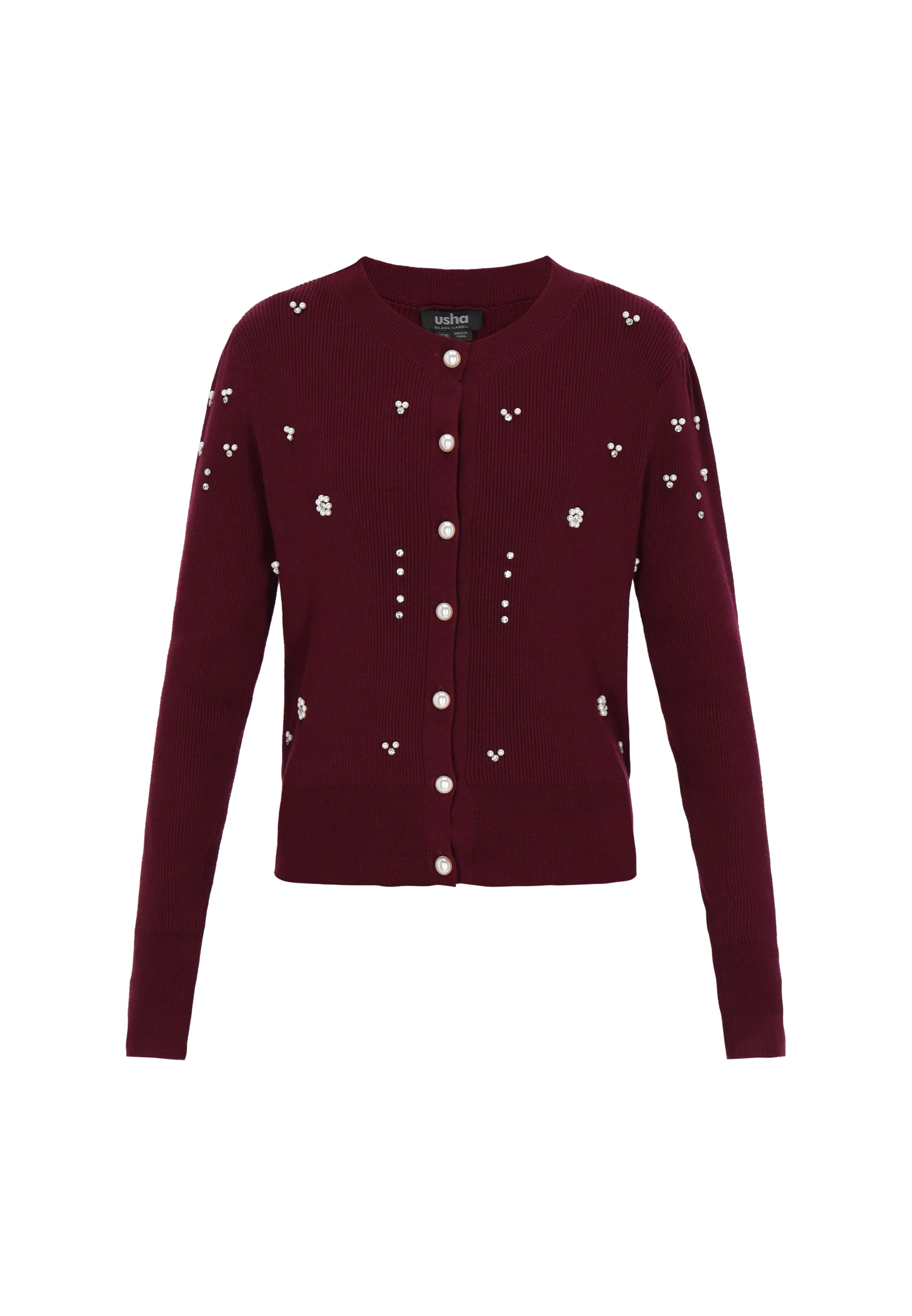 Usha BLACK LABEL Кардиган из трикотажа в ягодном цвете
Usha BLACK LABEL Кардиган из трикотажа в ягодном цвете