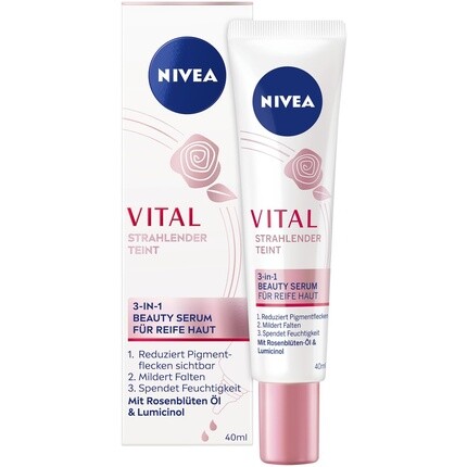 NIVEA VITAL Сияющий цвет лица косметическая сыворотка 3-в-1 для зрелой кожи 40 мл
NIVEA VITAL Сияющий цвет лица косметическая сыворотка 3-в-1 для зрелой кожи 40 мл