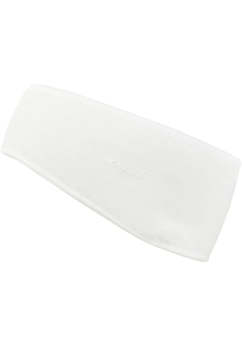 Повязка на голову для отдыха "Freeze Fleece Headband", согревающая и приятная Chillouts, белый