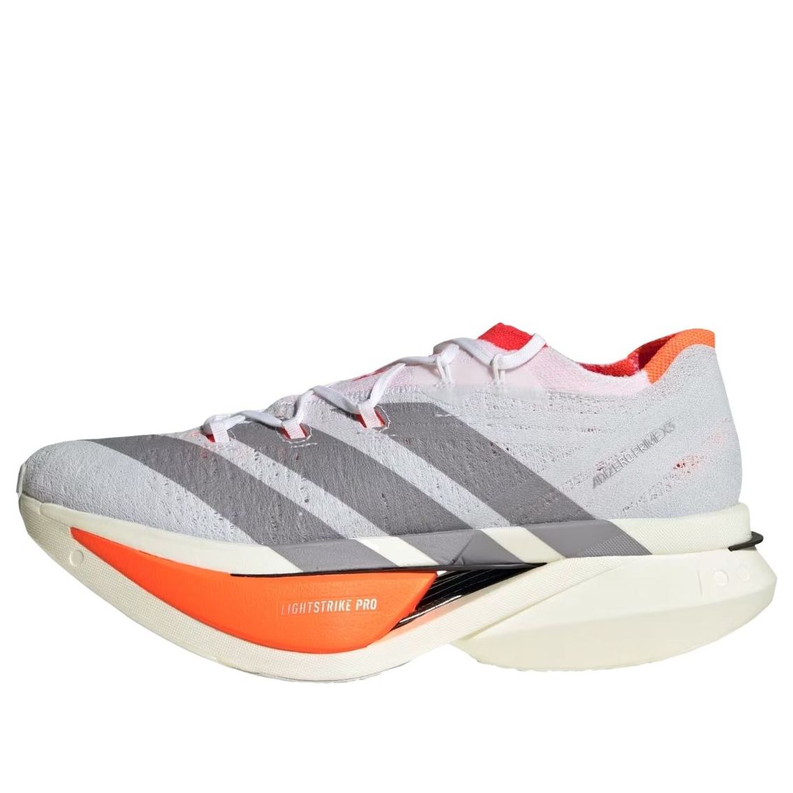 Adidas adizero Prime X3 Strung 'Cloud White Lucid Red'
Adidas adizero Prime X3 Strung 'Cloud White Lucid Red'