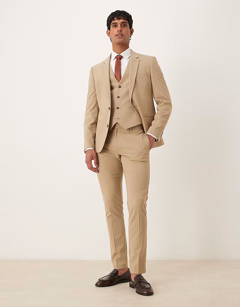 Узкие брюки бежевого цвета Asos Design
Узкие брюки бежевого цвета Asos Design