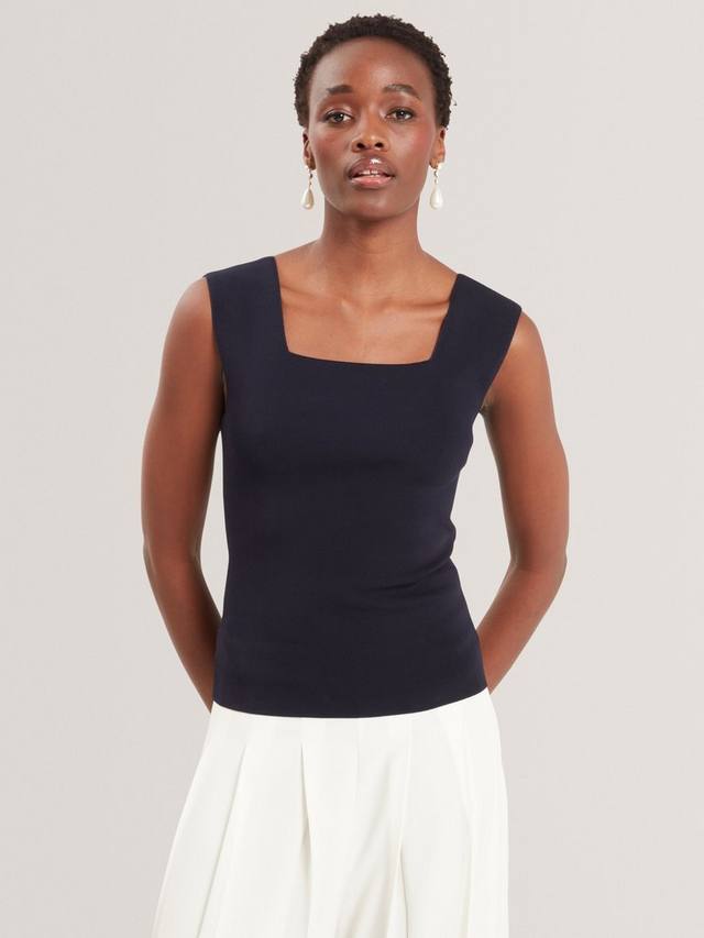 Топ без рукавов с квадратным вырезом Ted Baker, Navy
Топ без рукавов с квадратным вырезом Ted Baker, Navy