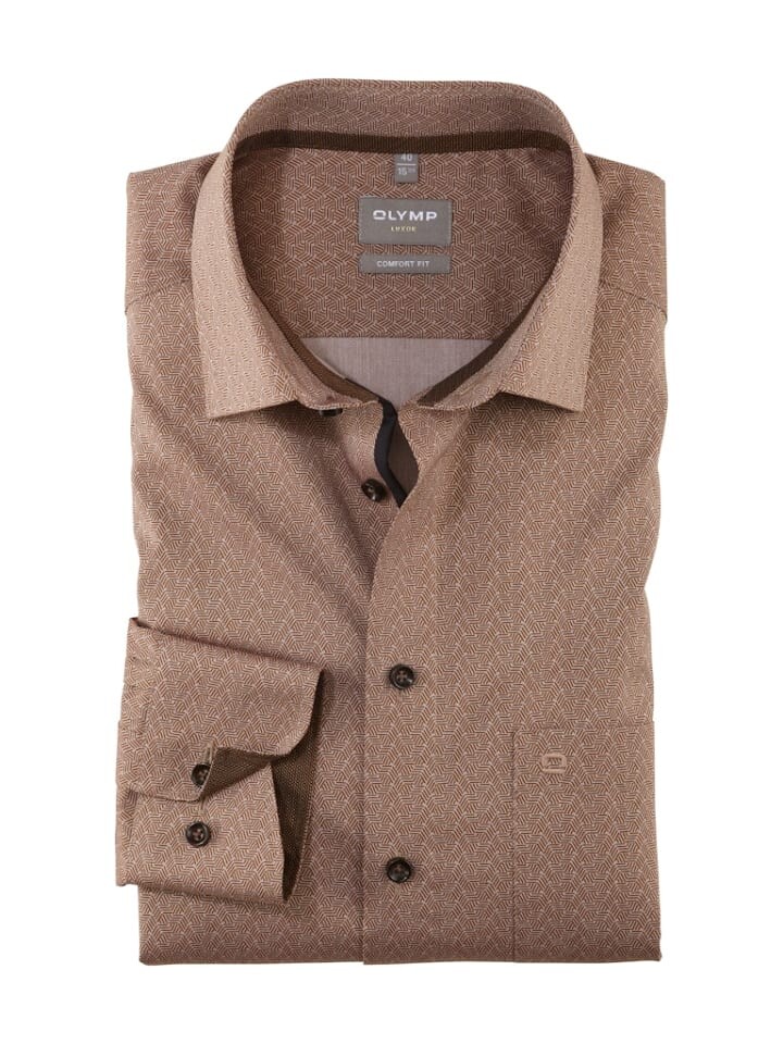 Рубашка OLYMP, коричневый
Рубашка OLYMP, коричневый