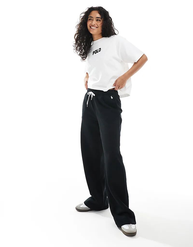 Прямые брюки-джоггеры Polo Ralph Lauren черного цвета
Прямые брюки-джоггеры Polo Ralph Lauren черного цвета