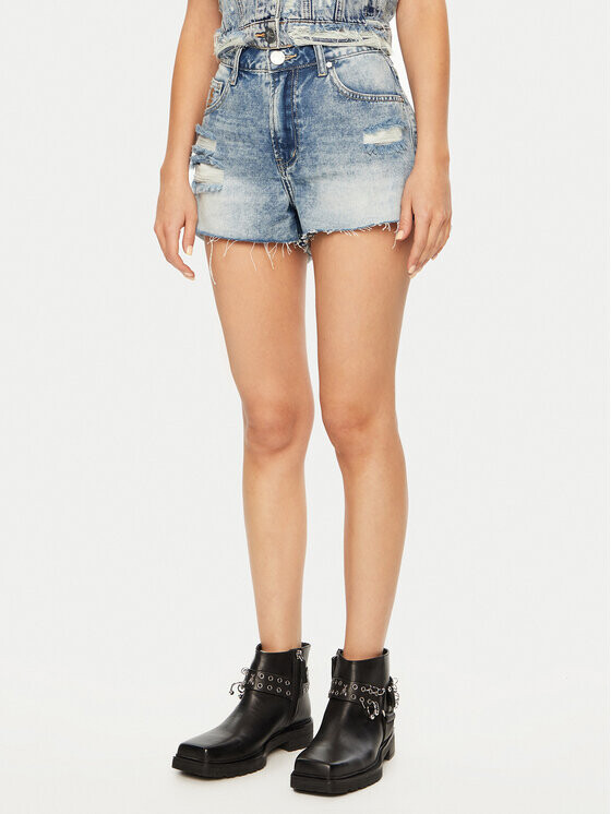 Джинсовые шорты стандартного кроя One Teaspoon, синий
Джинсовые шорты стандартного кроя One Teaspoon, синий