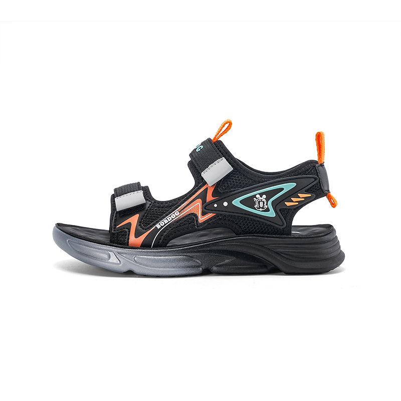 Сандалии детские с противоскользящей амортизацией и износостойкостью BOBDOG, черный/оранжевый
Сандалии детские с противоскользящей амортизацией и износостойкостью BOBDOG, черный/оранжевый