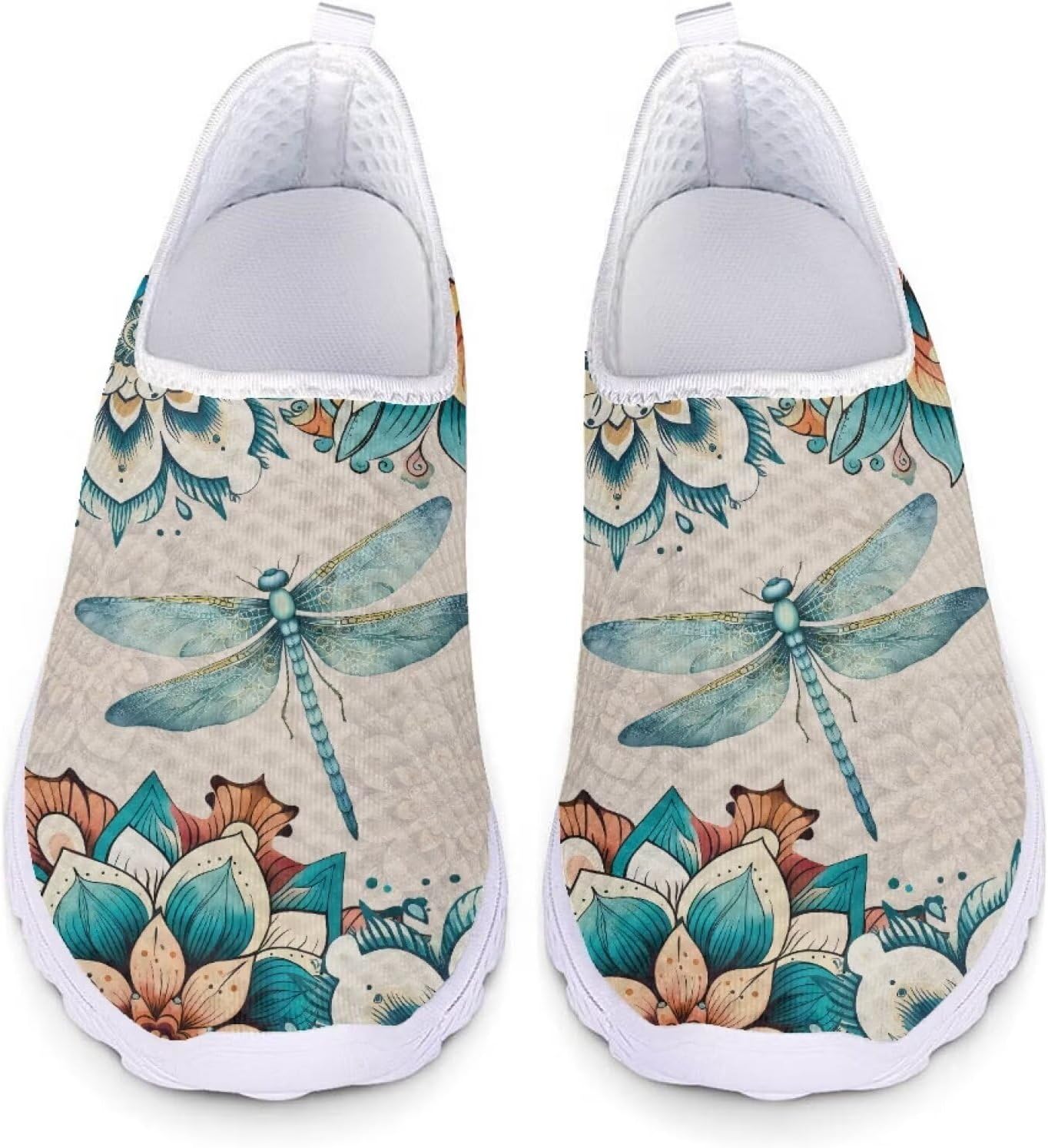 Женские и мужские кроссовки для ходьбы, сетчатые, с плоской подошвой, без застежки, дышащие, размеры США 5-12 Xixirimido, Boho Dragonfly
Женские и мужские кроссовки для ходьбы, сетчатые, с плоской подошвой, без застежки, дышащие, размеры США 5-12 Xixirimido, Boho Dragonfly