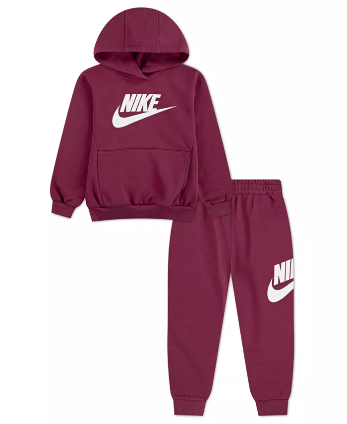 Комплект из двух предметов: флисовая толстовка с капюшоном и штаны для девочек Nike, красный
Комплект из двух предметов: флисовая толстовка с капюшоном и штаны для девочек Nike, красный