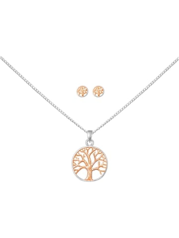 Alexander York Набор украшений «Древо жизни» из серебра 925 пробы с розовым золотом, 4 предмета
Alexander York Набор украшений «Древо жизни» из серебра 925 пробы с розовым золотом, 4 предмета