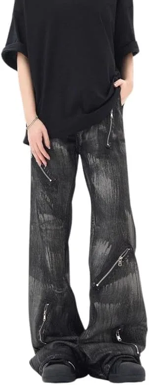 Джинсы Jupkem Baggy с ремнями, рваные, в стиле готик и хип-хоп
Джинсы Jupkem Baggy с ремнями, рваные, в стиле готик и хип-хоп