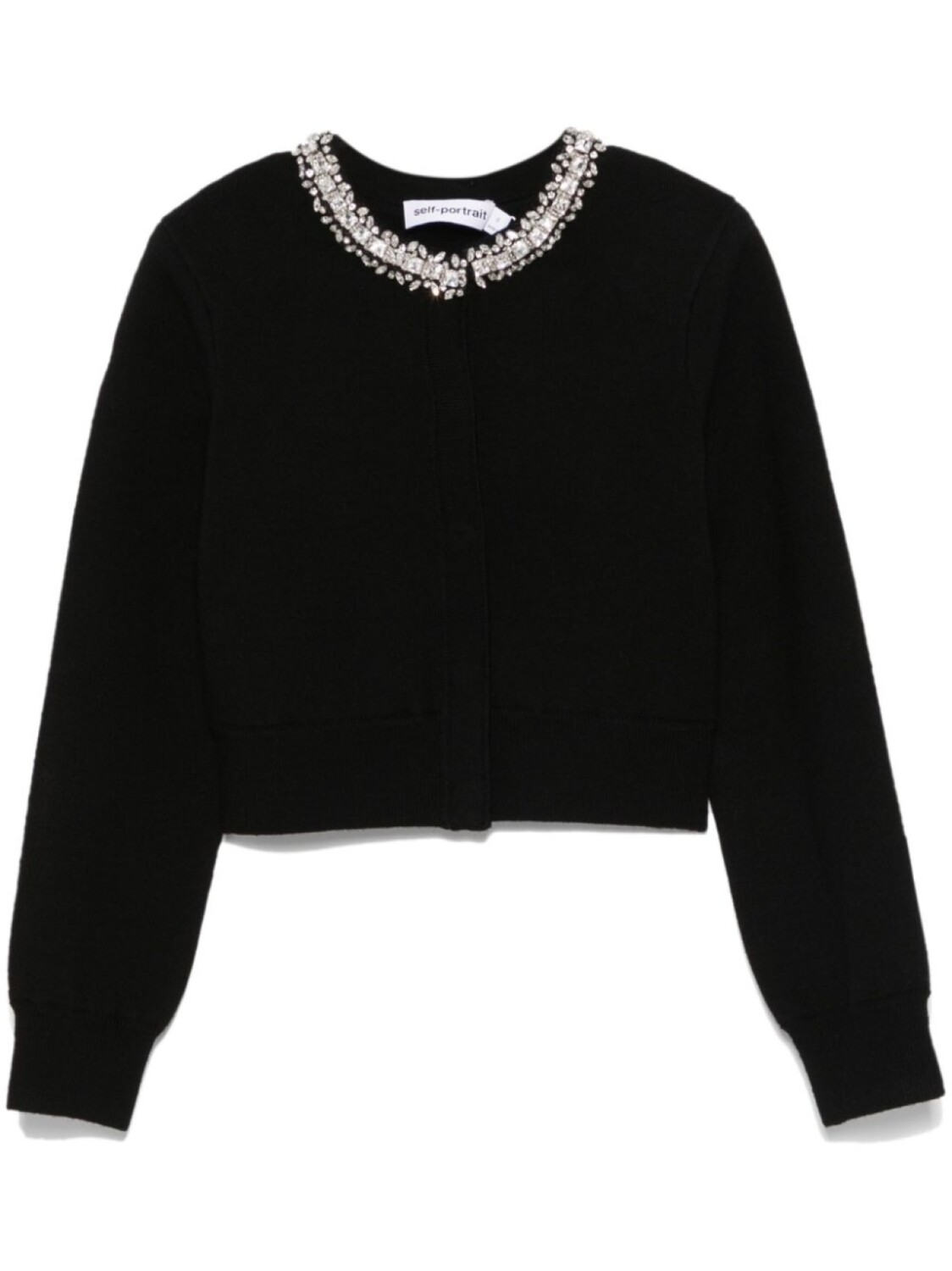 Украшенный кардиган Self-Portrait, черный 
Украшенный кардиган Self-Portrait, черный